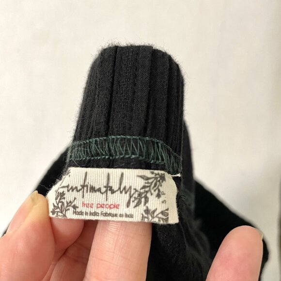 Free People Gauze Lantern Harem Pull-On Pants Pockets Black size Small - Picture 7 of 8